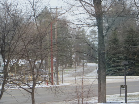Snow in Traverse City, Michigan